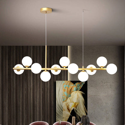 Elegant Pendellampe i Glas og Metal - 83x24cm