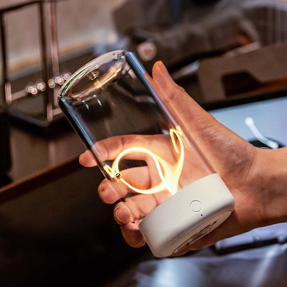 Magnetisk Mini LED Bordlampe -  Trådløs & USB