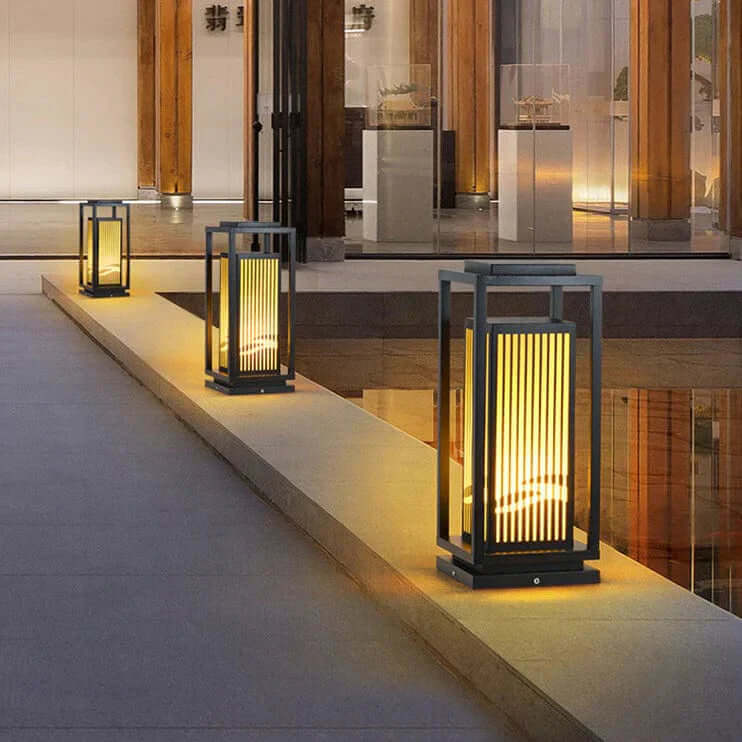 Soldrevet Havepæl Lampe - Vandtæt LED Udendørslys