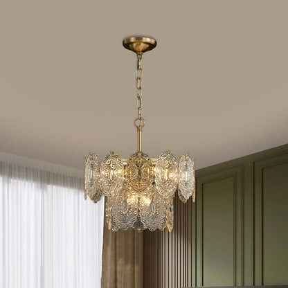 Krystal lysekrone, 5/7 hoveder, elegant design