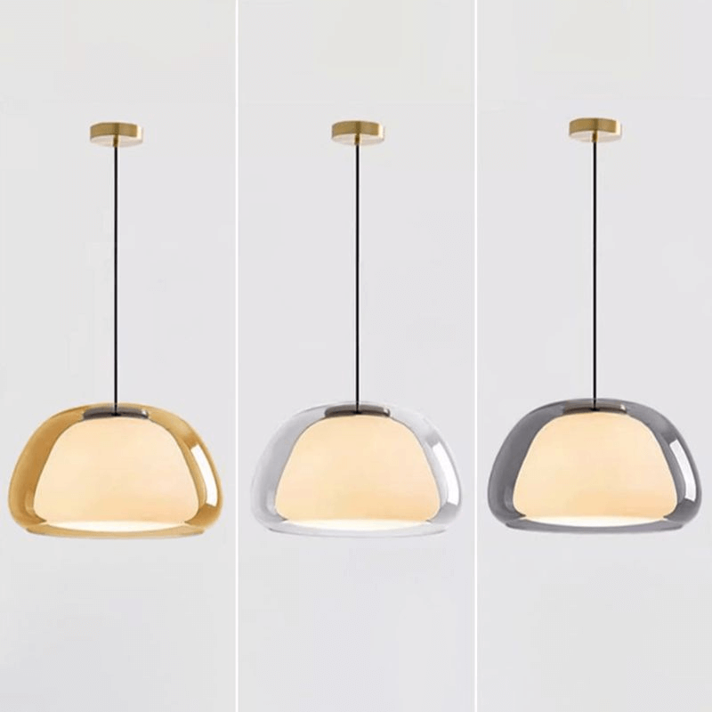 Elegant Jelly Pendellampe i Mælkeglas