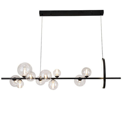 Elegant Boblelysekrone i Glas