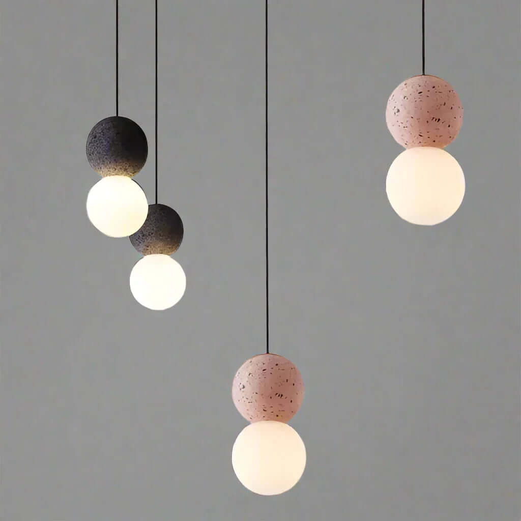Elegant Pendellampe med Opal Glasdiffusor