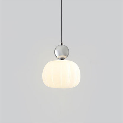 Elegant Græskarformet Pendellampe - 14cm