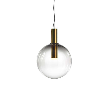 Elegant Pendel Lampe i Glas & Metal - Isabel