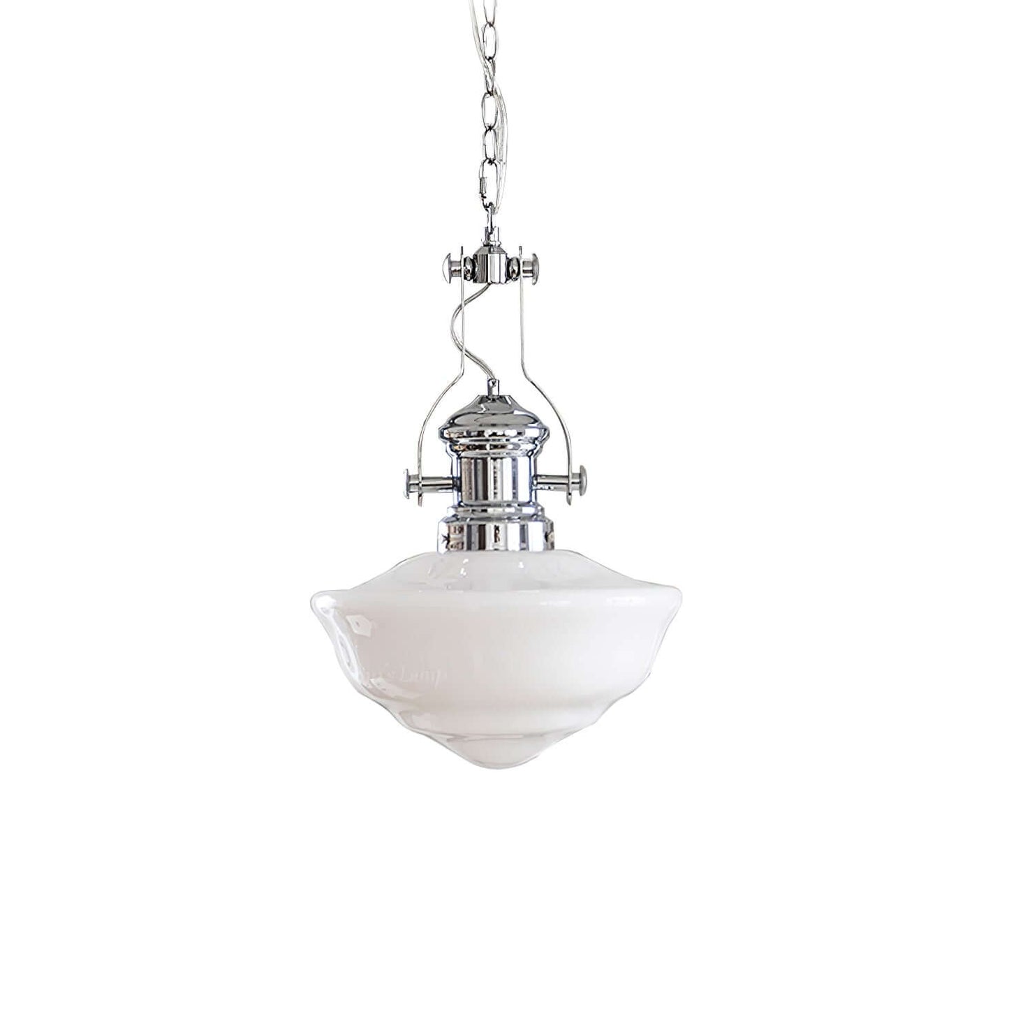 Elegant Skolehus Pendellampe - 30cm Glas
