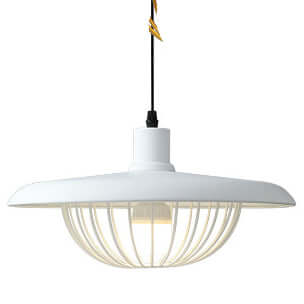 Rustik Pendellampe i Trælook - Dia 45cm