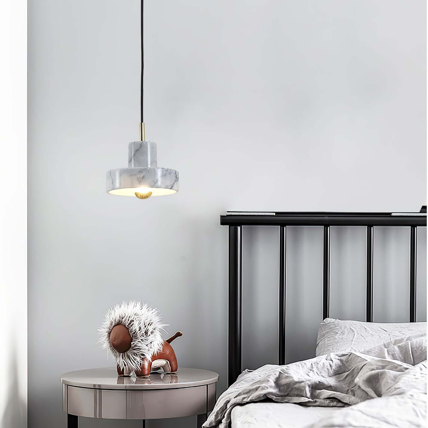 Elegant Marmor Pendellampe - Dia 18cm