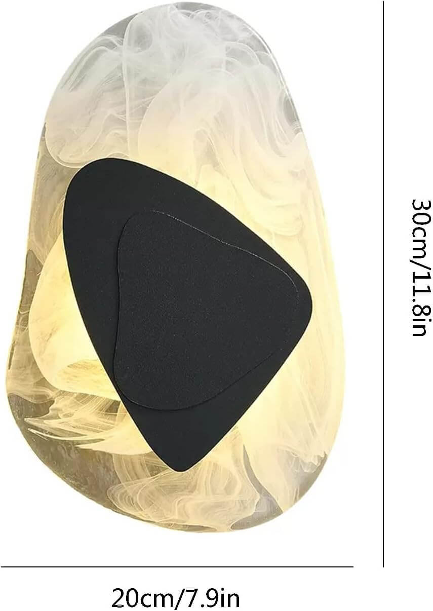 Elegant LED-væglampe i glas