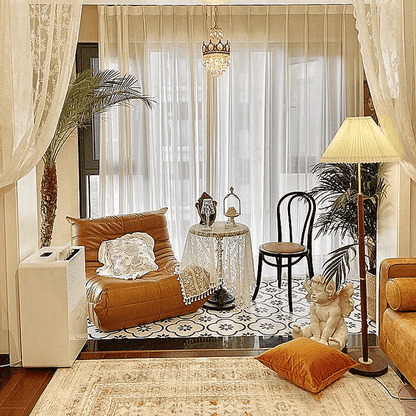 Elegant Gulvlampe i Rispapir - Skab Hygge