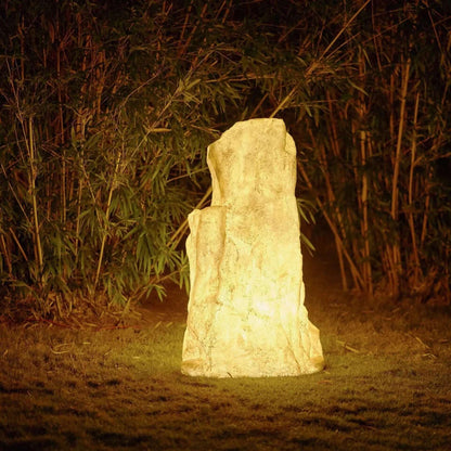 Udendørs LED Have Stenlampe - Sol & Kabel