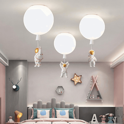 Moderne Måne Astronaut LED Loftslampe