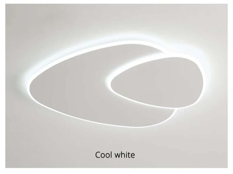 Minimalistisk LED-loftslampe, Elliptisk Design
