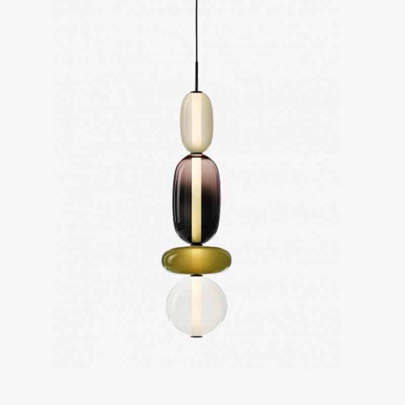 Farverig Glas Pendel - Moderne Designlampe