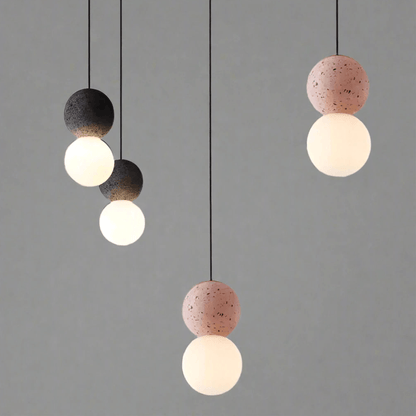 Elegant Pendellampe med Opal Glasdiffusor