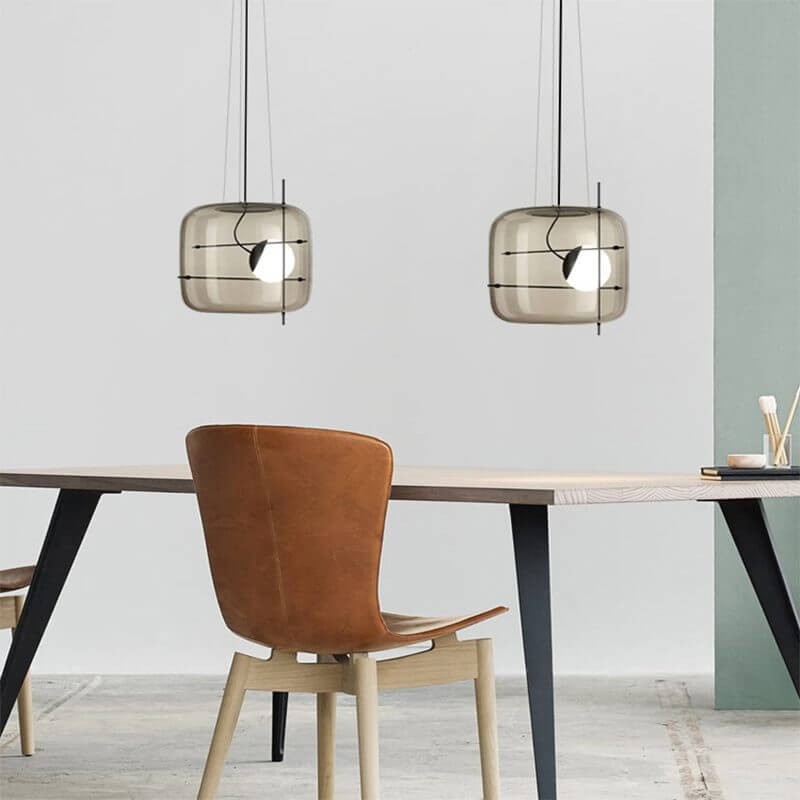 Elegant Glas Pendellampe - 30cm
