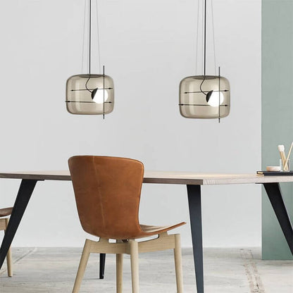 Elegant Glas Pendellampe - 30cm