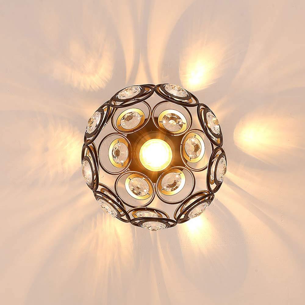 Luksus Guld Kugle Loftslampe | Elegant Design