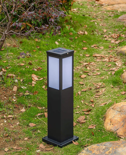 Moderne Udendørs Pullertlampe i Aluminium