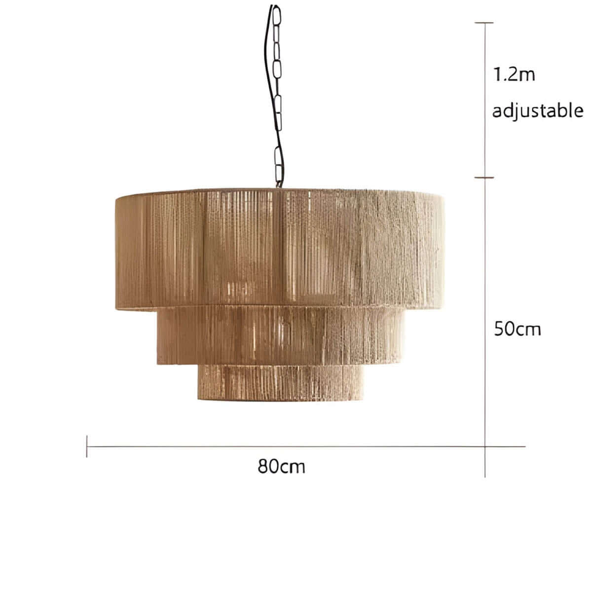 Rustik Hampe Reb Loftslampe Med LED