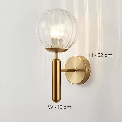 Elegant Glas Væglampe - Clair