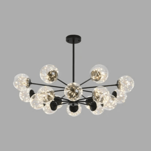 Elegant Glaskugle Lysekrone
