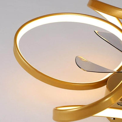 LED Loftlampe m/ Ventilator - Moderne Design