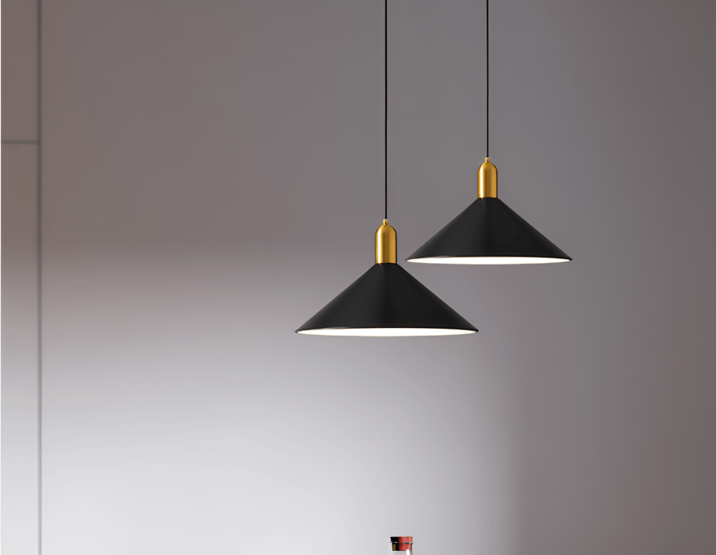 Elegant Kegleformet Pendellampe 35cm