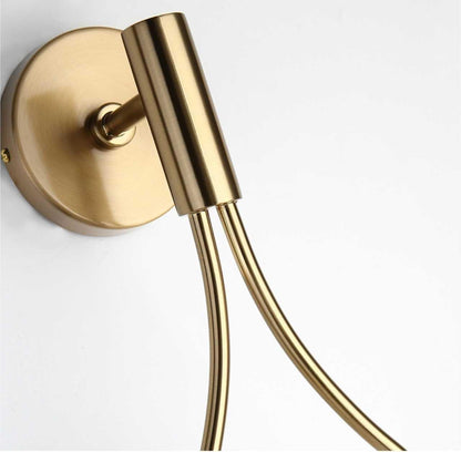 Skandinavisk Væglampe i Glas og Metal