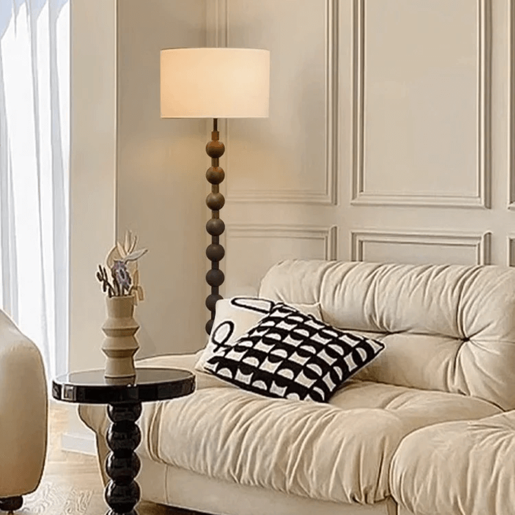 Elegant Gulvlampe i Træ - Japandi Stil