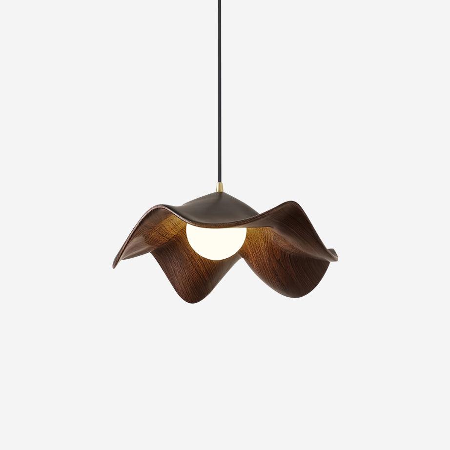 Unik Lotus Pendellampe i Harpiks & Metal