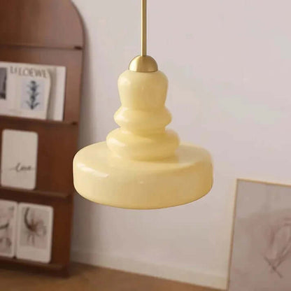 Elegant Kalebasformet Glas Pendellampe