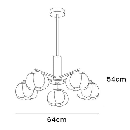 Moderne Loftslampe i Træ & Metal