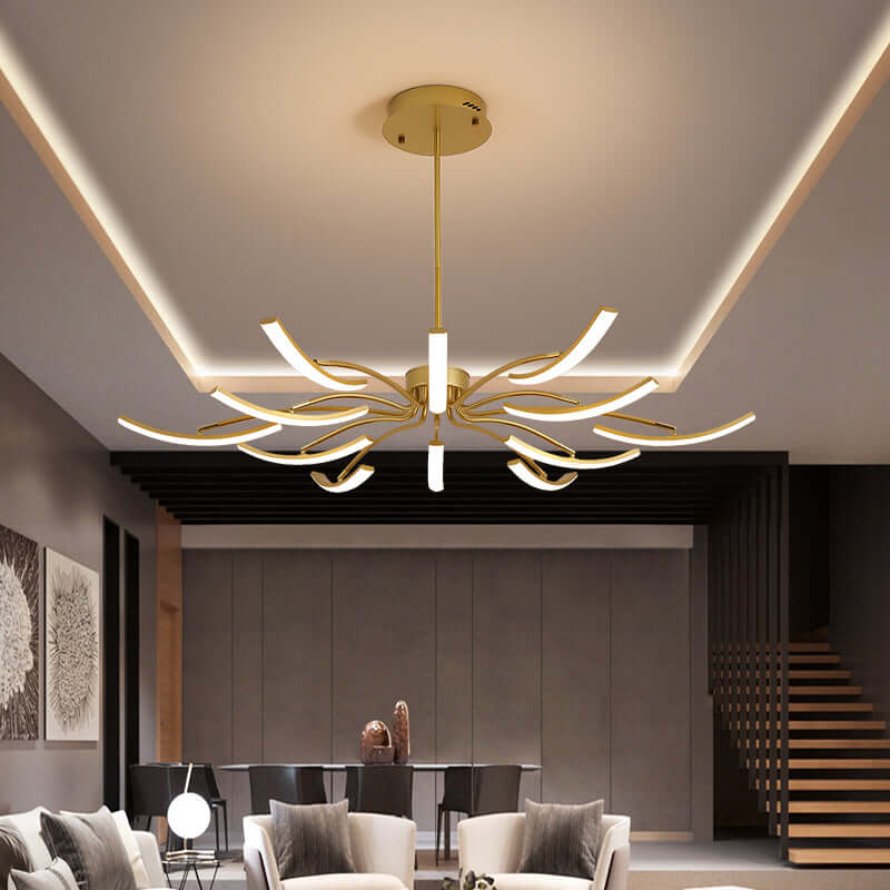 Moderne Loftslampe i Aluminium med LED