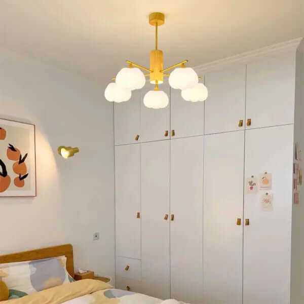 Moderne Loftslampe i Træ & Metal