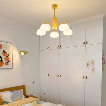 Moderne Loftslampe i Træ & Metal