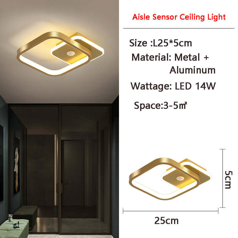 LED Loftslampe med Bevægelsessensor