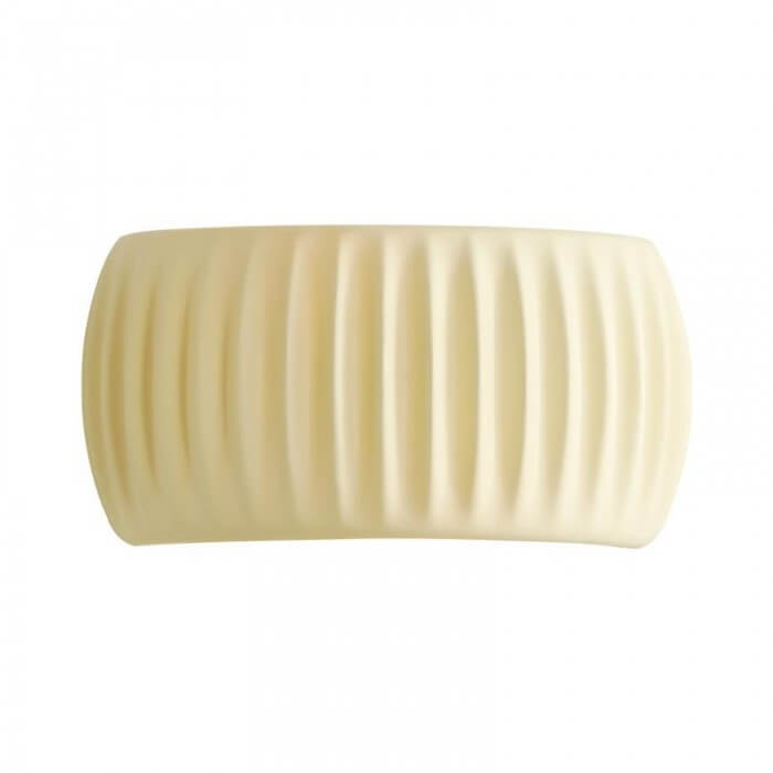 Ribbet Væglampe i Harpiks - Art Deco Design