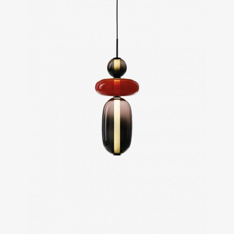 Farverig Glas Pendel - Moderne Designlampe