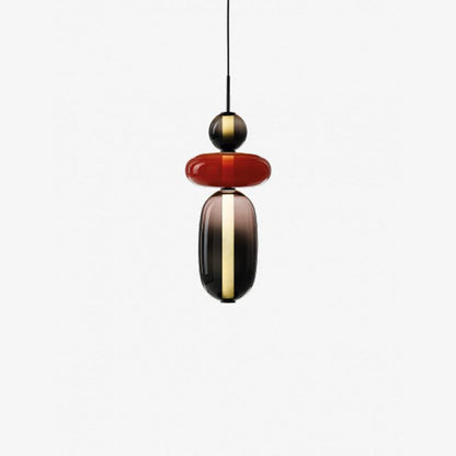 Farverig Glas Pendel - Moderne Designlampe