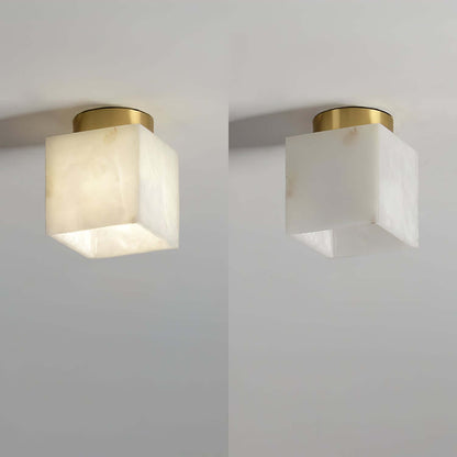 Elegant Alabast Loftslampe - 15cm