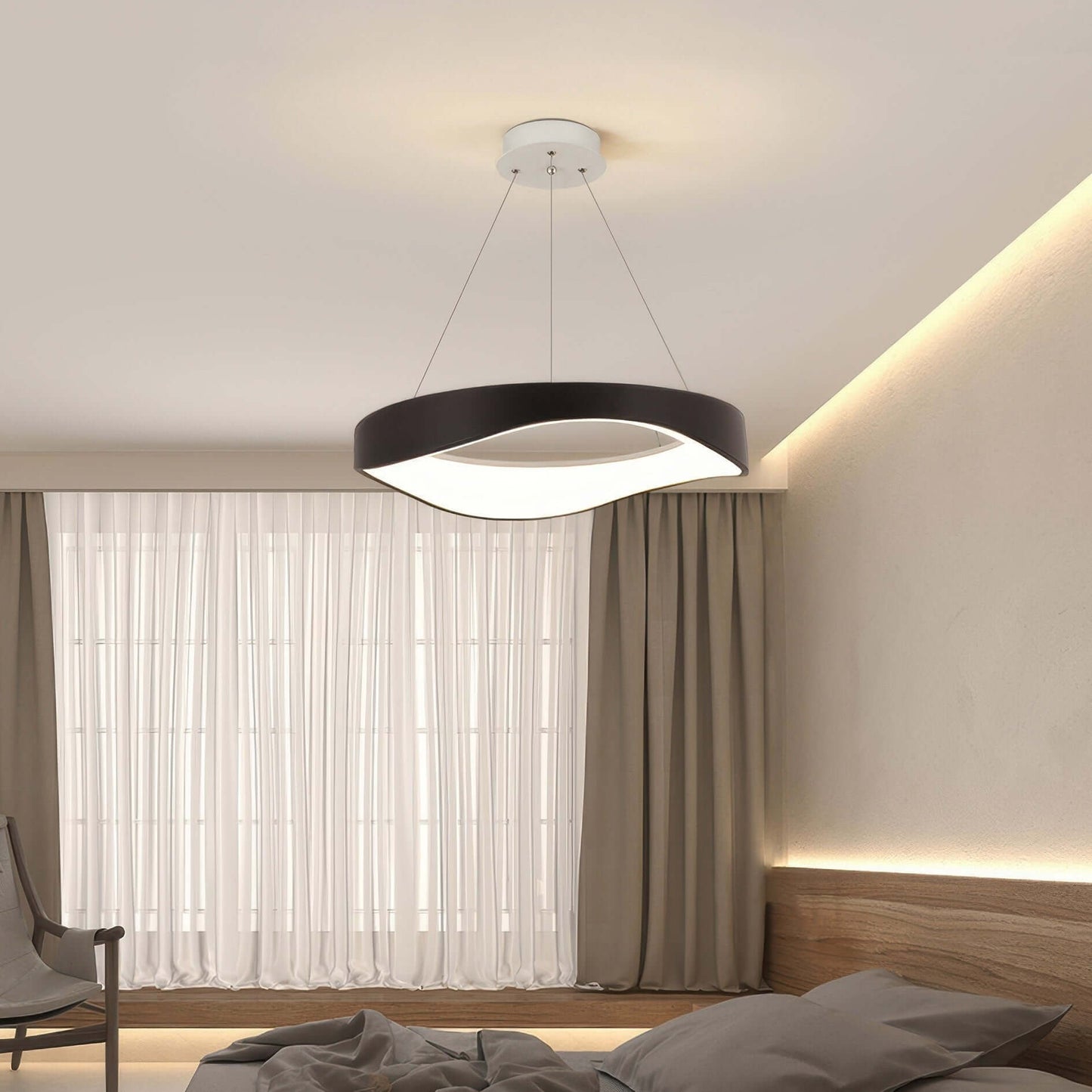 Moderne Rund LED Pendellampe - Indendørs Belysning