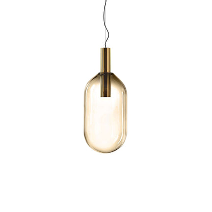 Elegant Pendel Lampe i Glas & Metal - Isabel