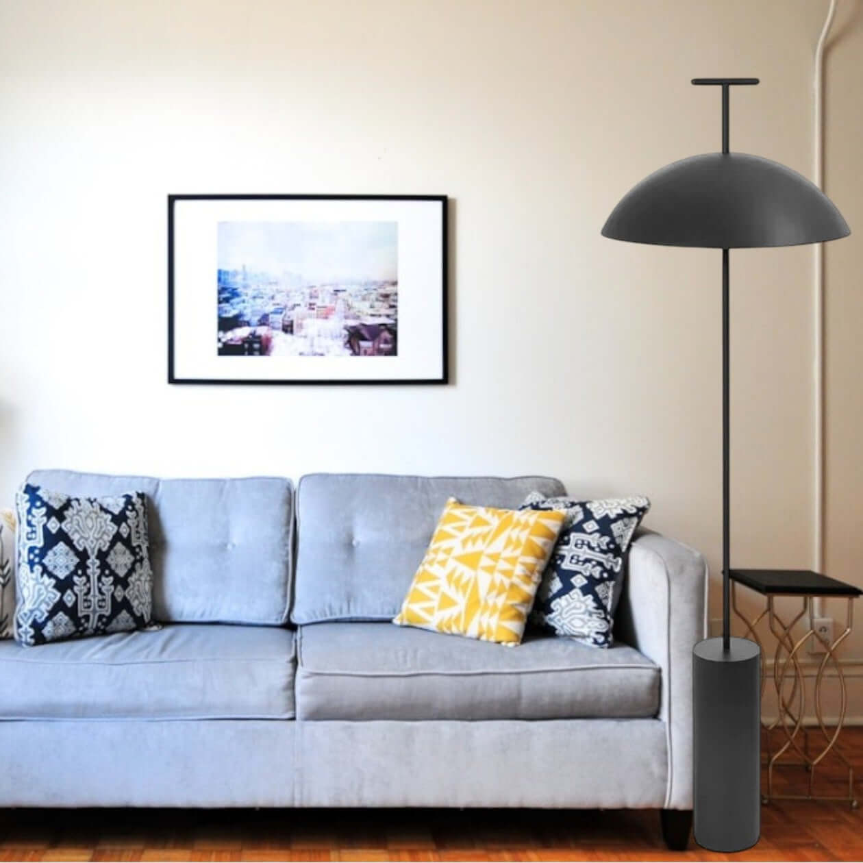 Elegant Nordisk Gulvlampe i Metal