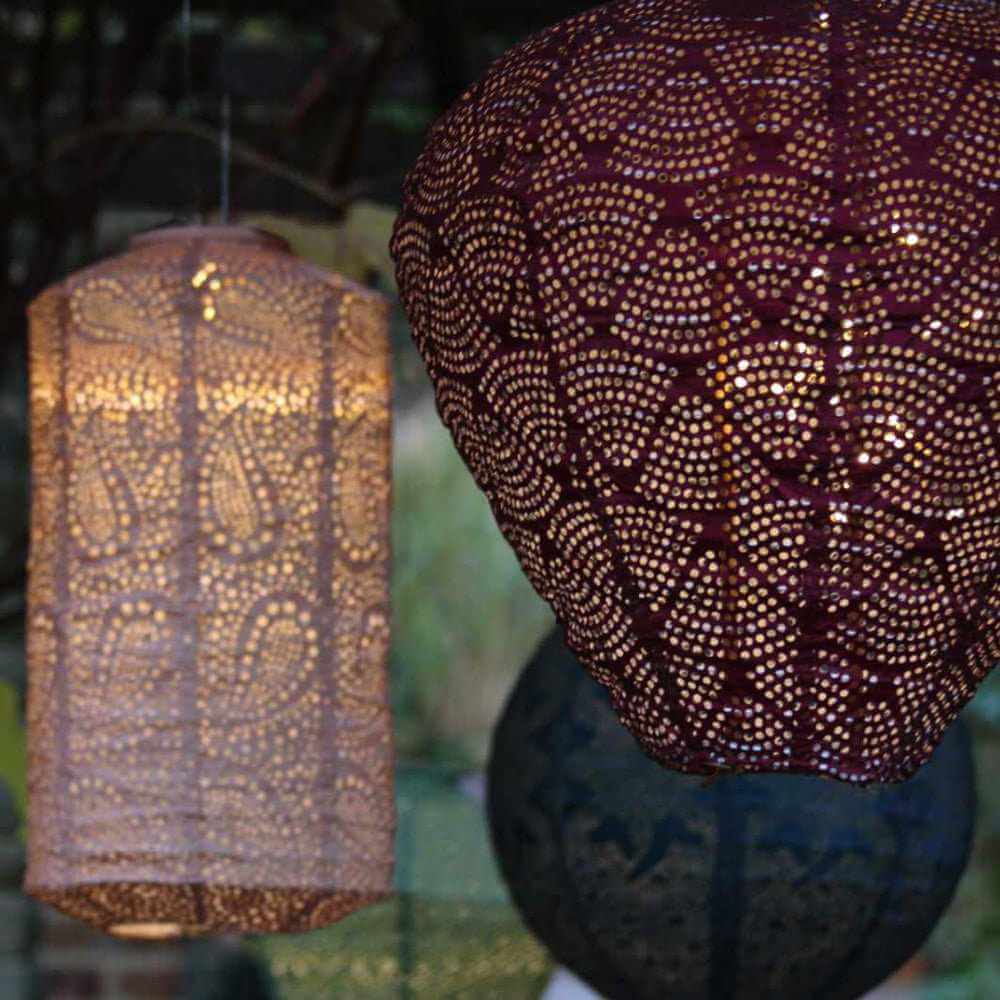 Solcelle Luftballon Lanterne - 26cm x 30cm