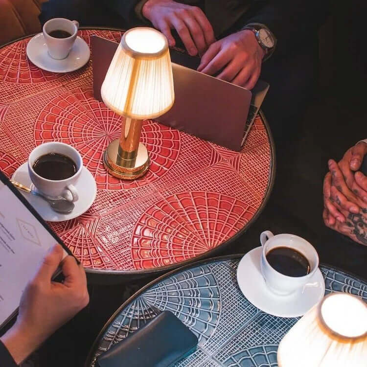 LED Trådløs Metal Bordlampe