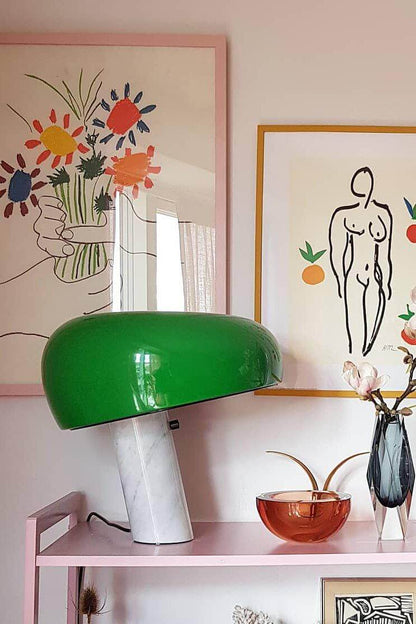 Elegant Marmor Bordlampe 28/40cm