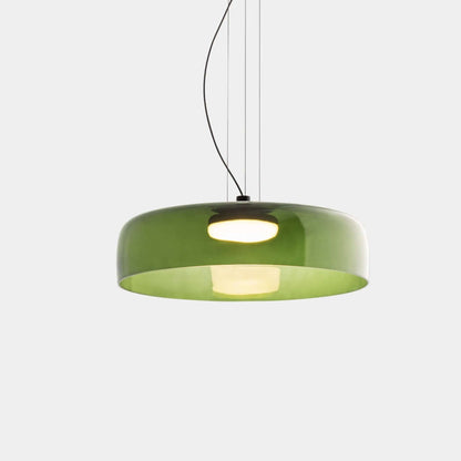 Elegant Glasloftlampe med LED | Justerbar