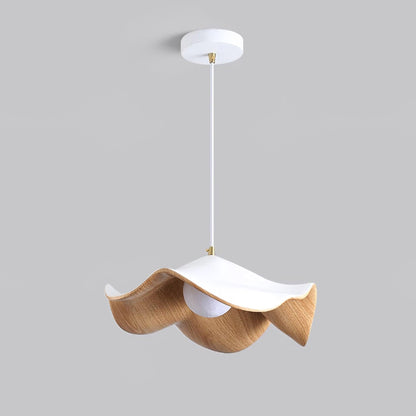 Unik Lotus Pendellampe i Harpiks & Metal