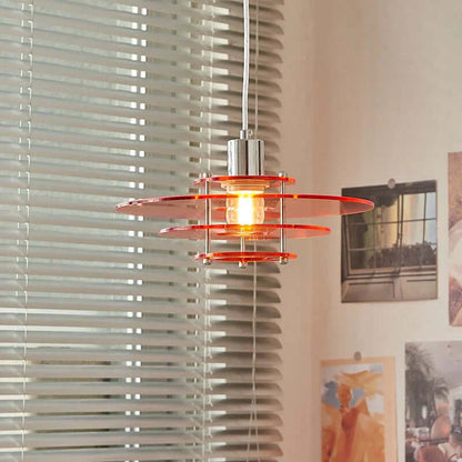 Moderne UFO-formet akryl pendellampe